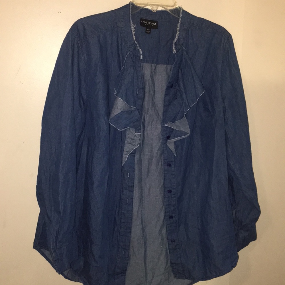Long sleeve jean shirt